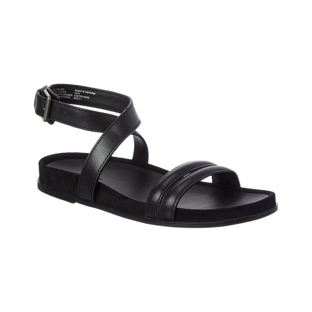 Madewell Molly Chunky Ankle Strap Leather Sandal, Black